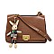 RABBIT KEY CHAIN ACCENT CROSS BODY BAG