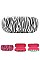 Pack of 12 pieces Zebra Printed Glasses Case LA113-17052