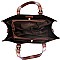 3 IN 1 CROCODILE PRINT TOTE CLUTCH WALLET SET