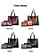 3 IN 1 CROCODILE PRINT TOTE CLUTCH WALLET SET