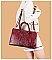 3 IN 1 Patent Croc Satchel Set - New