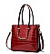 PATENT CROCODILE HIGH QUALITY SATCHEL