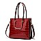 PATENT CROCODILE HIGH QUALITY SATCHEL