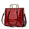 PATENT CROCODILE HIGH QUALITY SATCHEL