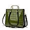 PATENT CROCODILE HIGH QUALITY SATCHEL