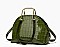 PATENT CROCODILE HIGH-QUALITY DOME SATCHEL