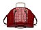 PATENT CROCODILE HIGH-QUALITY DOME SATCHEL