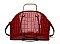 PATENT CROCODILE HIGH-QUALITY DOME SATCHEL