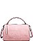 LUXURY PETRA FAUX LEATHER SATCHEL BAG WITH LONG STRAP JY-17568ML