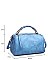 LUXURY PETRA FAUX LEATHER SATCHEL BAG WITH LONG STRAP JY-17568ML