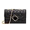 Quilted - Chevron Chain Shoulder Bag