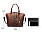 3 IN 1 CROCODILE PATTERN SATCHEL SET