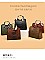 3 IN 1 CROCODILE SCARFED ROUND HANDLE SATCHEL SET