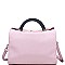 LUXURIOUS AMELIE PEBBLED VEGAN LEATHER LONG STRAP SATCHEL JY17631