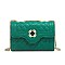 Quilted Turn-Lock Chain Cross Body Shoulder Bag