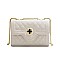Quilted Turn-Lock Chain Cross Body Shoulder Bag
