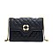 Quilted Turn-Lock Chain Cross Body Shoulder Bag