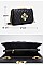 Quilted Pearl Accent Chained Shoulder Bag