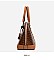 3-in-1 Crocodile Dome Satchel & Clutch Wallet Set