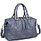 LUXURIOUS VEGAN LEATHER EMMERSON LONG STRAP SATCHEL BAG JY17798