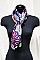PACK OF (12 PCS) Kaleidoscope Print Silky Scarves