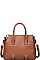 LUXURY VERONA FAUX LEATHER SATCHEL WITH LONG STRAP JY-18019ML