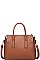 LUXURY VERONA FAUX LEATHER SATCHEL WITH LONG STRAP JY-18019ML