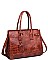 LUXURY SPEARS CROC VEGAN SATCHEL JY-18048