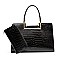 2 IN 1 CROCODILE PATTERN SATCHEL SET