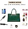 2 IN 1 CROCODILE PATTERN SATCHEL SET