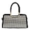 Top Handle Rhinestone Satchel Purse