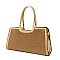 Top Handle Rhinestone Satchel Purse
