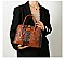 Patent Embossed Crocodile Dome Quality Satchel