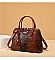 Patent Embossed Crocodile Dome Quality Satchel