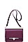 LUXURY HERMIONE SMOOTH VEGAN CROSSBODY BAG JY-18116