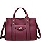 CLASSIC ROCKEFELLER SATCHEL BAG WITH LONG STRAP JY-18121ML