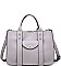 CLASSIC ROCKEFELLER SATCHEL BAG WITH LONG STRAP JY-18121ML