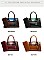 2 in 1 Crocodile & Patent Satchel Wallet Set