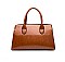 2 in 1 Crocodile & Patent Satchel Wallet Set
