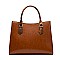 3 in 1 Crocodile Accent Satchel Wallet Set