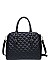 STYLISH QUILTED VEGAN LEATHER LUXURY CLAYTON SATCHEL BAG WITH LONG STRAP JY-18216