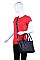 CHIC LUXURY DECLAN SATCHEL BAG WITH LONG STRAP JY-18235