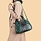 3 IN 1 CROCODILE PATTERN SATCHEL CLUTCH SET