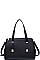 SMOOTH VEGAN LEATHER LUXURY JAMESON SATCHEL BAG JY-18354
