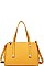 SMOOTH VEGAN LEATHER LUXURY JAMESON SATCHEL BAG JY-18354