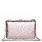 LUXURY DIANA SEQUINED BOX CLUTCH WITH SLING CHAIN JY-18391