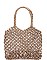 ELEGANT MYKONOS WOVEN TOTE BAG JY-18527