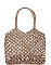 ELEGANT MYKONOS WOVEN TOTE BAG JY-18527