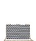 LUXURY MALTA HOUNDSTOOTH ZIGZAG PATTERN BOX CLUTCH BAG WITH CHAIN JY-18603H