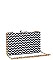 LUXURY MALTA HOUNDSTOOTH ZIGZAG PATTERN BOX CLUTCH BAG WITH CHAIN JY-18603H